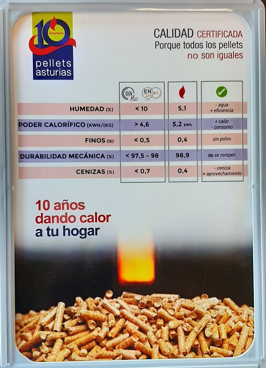 Pellet Asturias 7 Pellet de 504 sacos de 15 kg